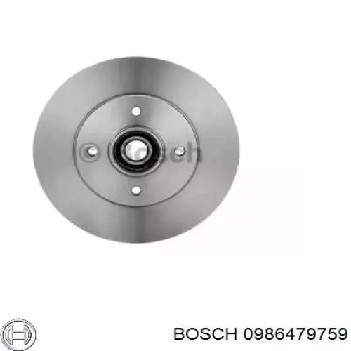 0986479759 Bosch диск гальмівний задній