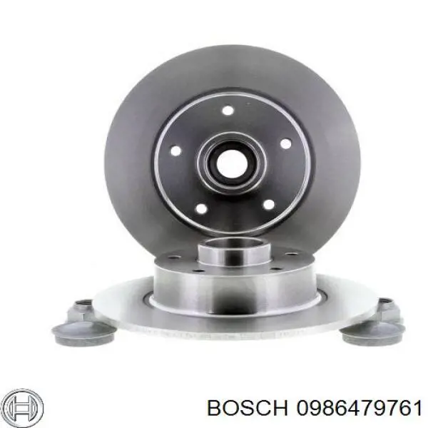 Диск гальмівний задній 0986479761 Bosch