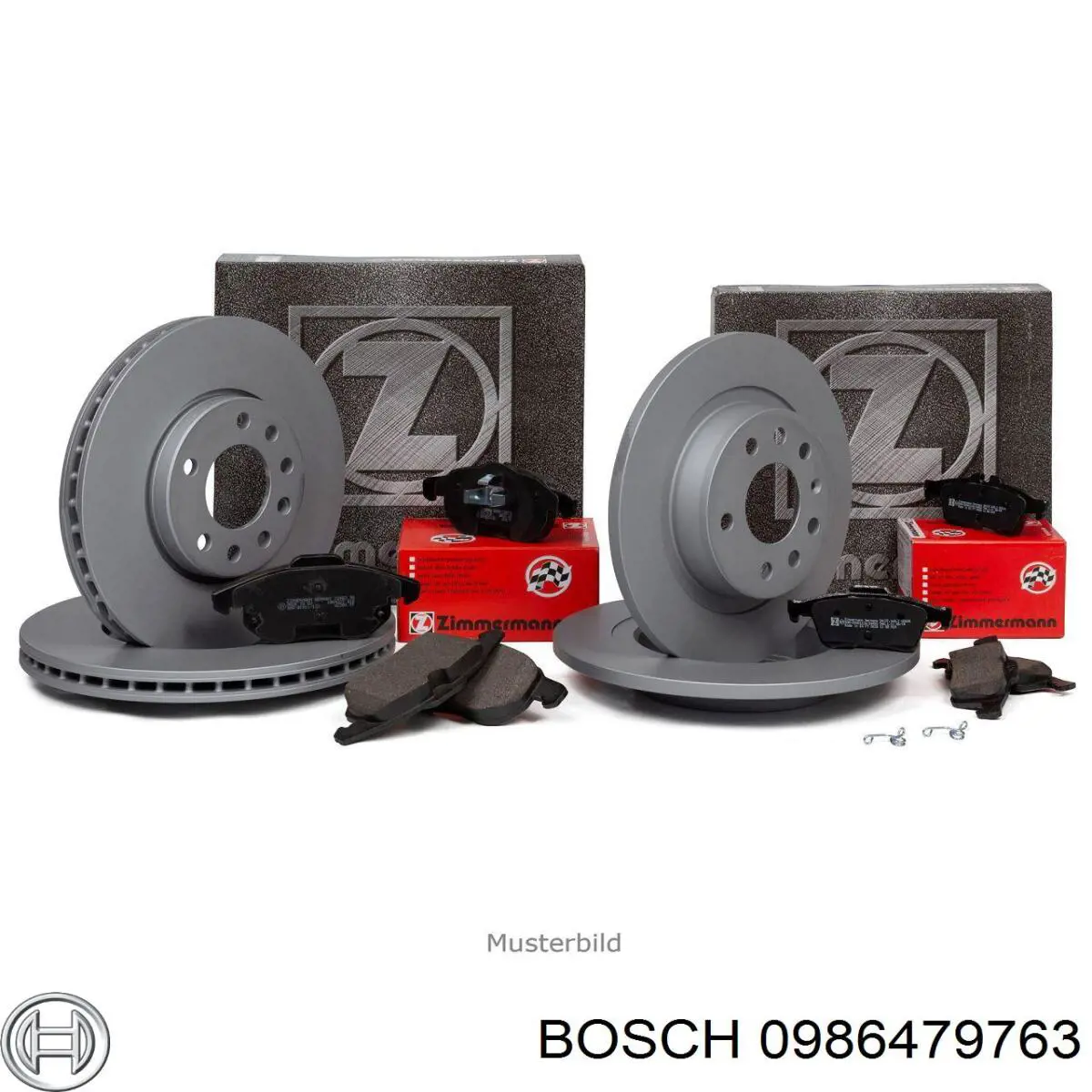 Задні дискові гальма Bosch 0986479763 ціна, від 31.24 USD