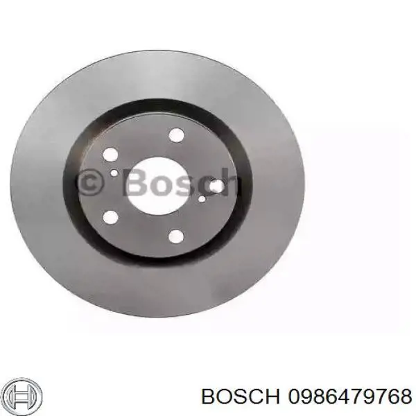 0986479768 Bosch диск гальмівний передній