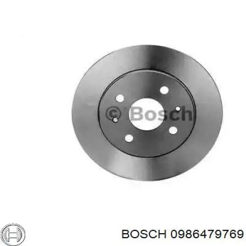 0986479769 Bosch диск гальмівний передній