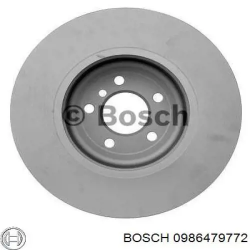 0986479772 Bosch диск гальмівний передній