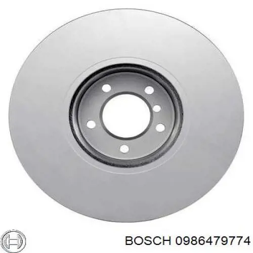 0986479774 Bosch диск гальмівний передній