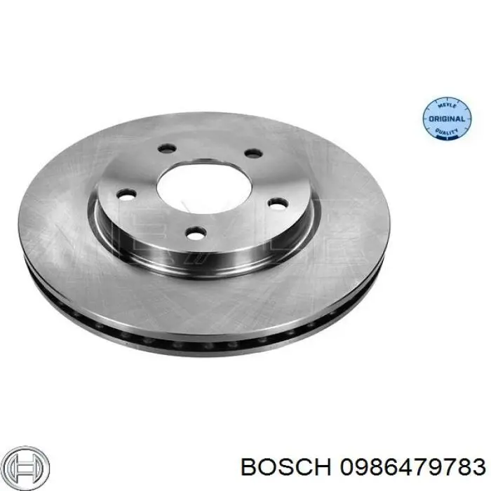 Диск переднього гальма Bosch 0986479783 ціна, від 35.77 USD