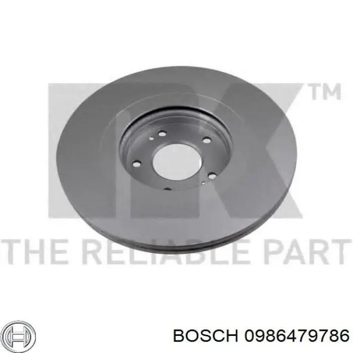 Диск переднього гальма Bosch 0986479786 ціна, від 71.61 USD