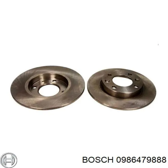 0986479888 Bosch диск гальмівний задній