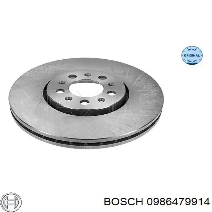 0986479914 Bosch диск гальмівний передній