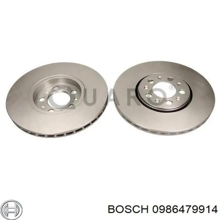 Гальмівні диски передні 0986479914 Bosch