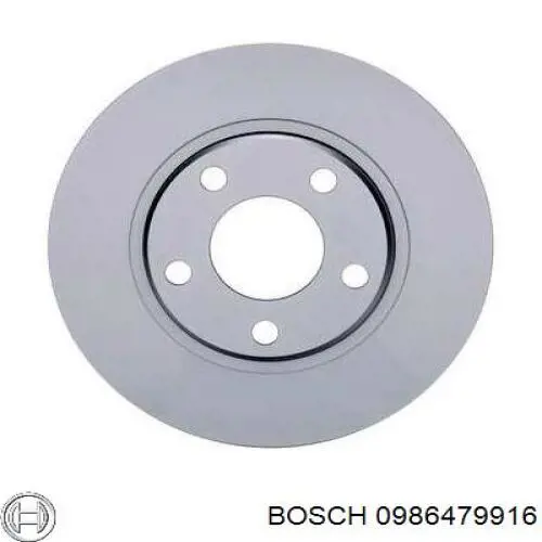 Гальмівні диски передні 0986479916 Bosch