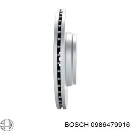 Диск гальмівний передній Bosch 0986479916