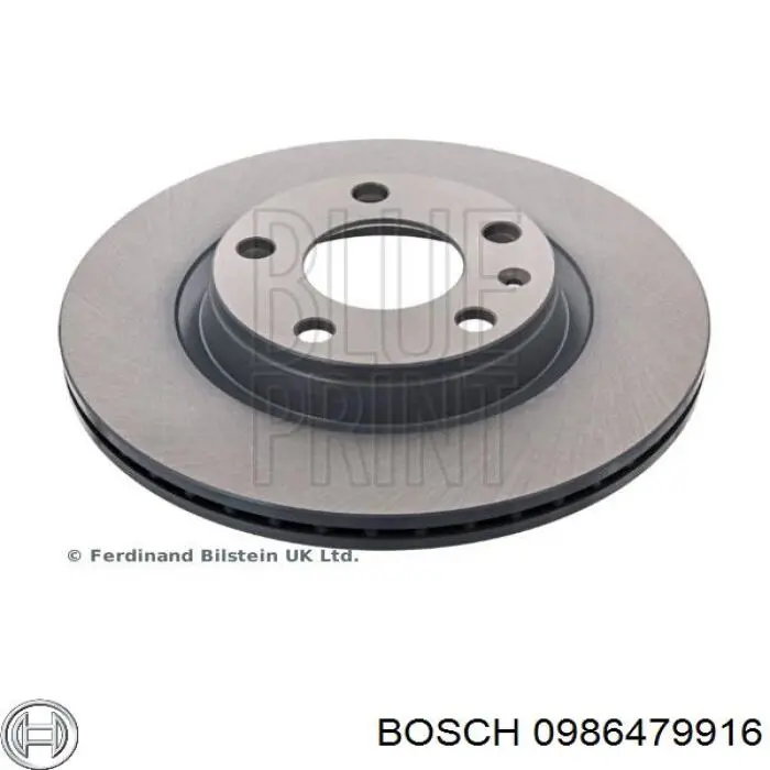 0986479916 Bosch Гальмо дискове переднє