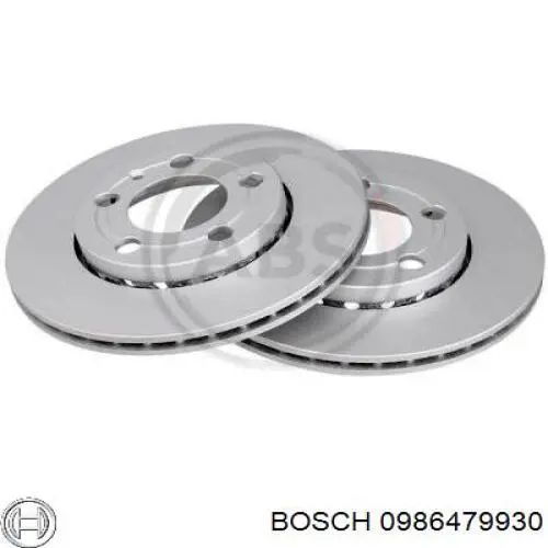 Гальмівні диски передні 0986479930 Bosch