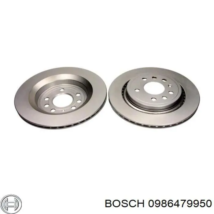 0986479950 Bosch диск гальмівний задній
