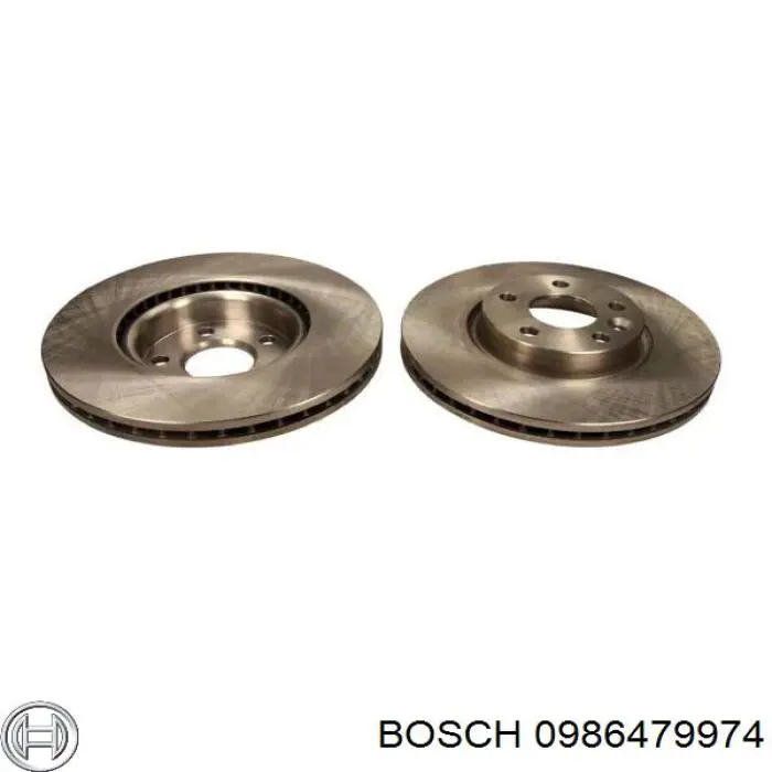 Гальмівні диски передні 0986479974 Bosch