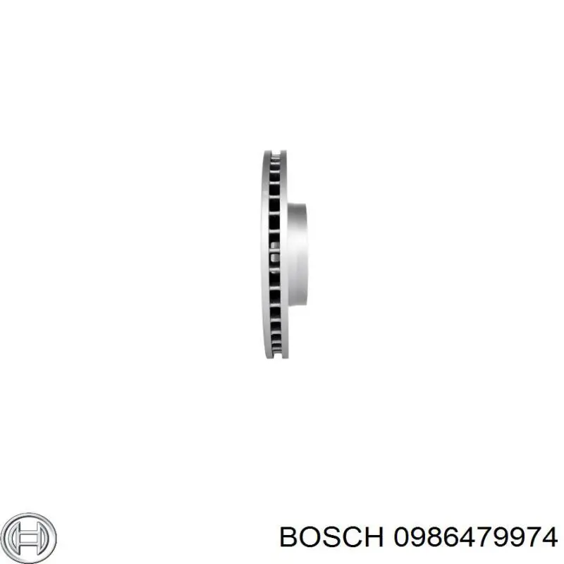 0986479974 Bosch Гальмо дискове переднє