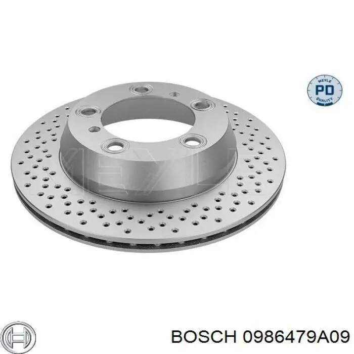 Диск гальмівний задній 0986479A09 Bosch