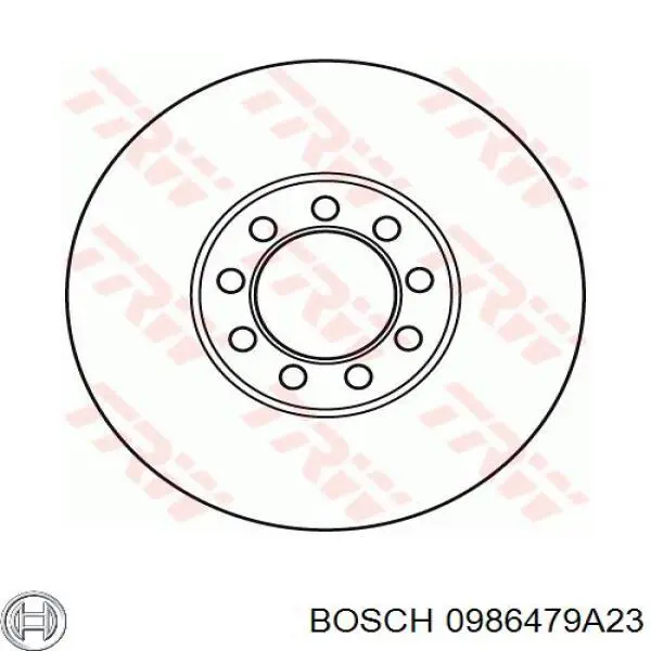Диск переднього гальма Bosch 0986479A23 ціна, від 48.41 USD