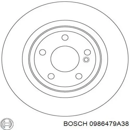 Гальмівні диски 0986479A38 Bosch