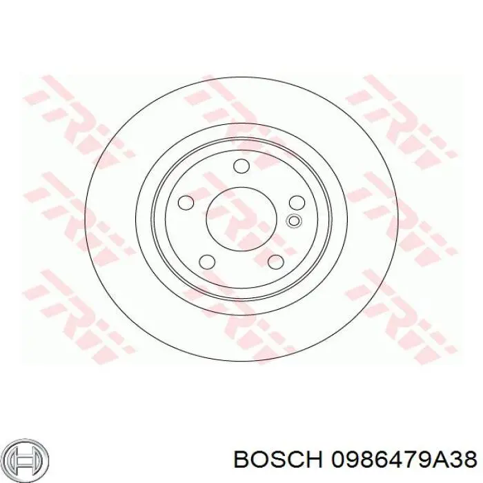 Купити 0986479A38 Bosch Диск заднього гальма