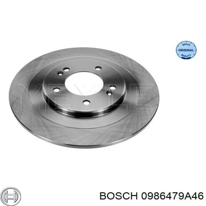 Купити 0986479A46 Bosch Диск заднього гальма