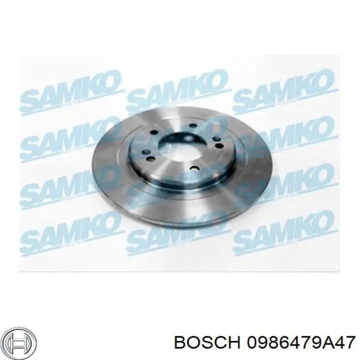 Купити 0986479A47 Bosch Диск заднього гальма