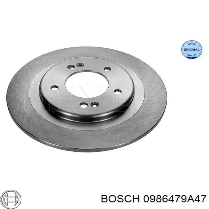 Купити 0986479A47 Bosch Диск заднього гальма