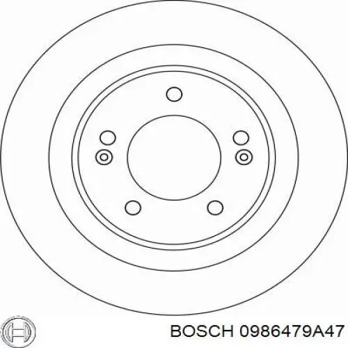 Гальмівні диски 0986479A47 Bosch