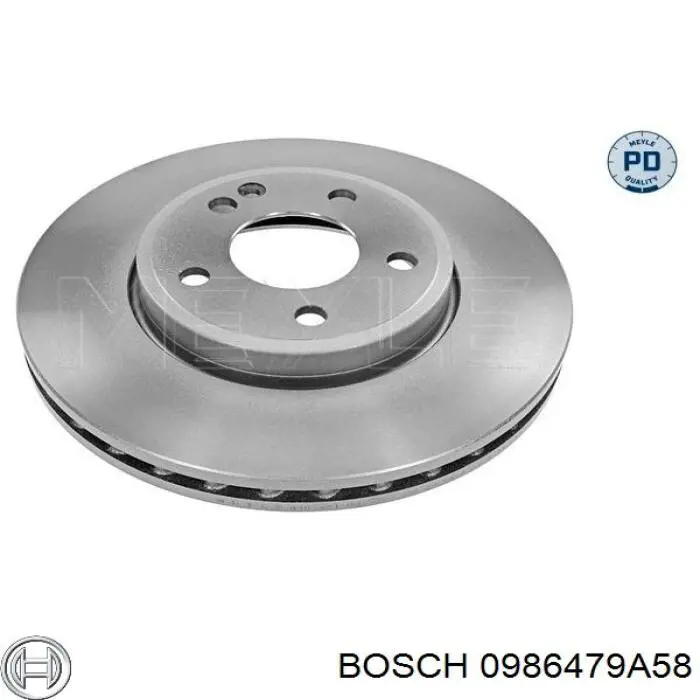 Купити 0986479A58 Bosch Ротор гальмівний