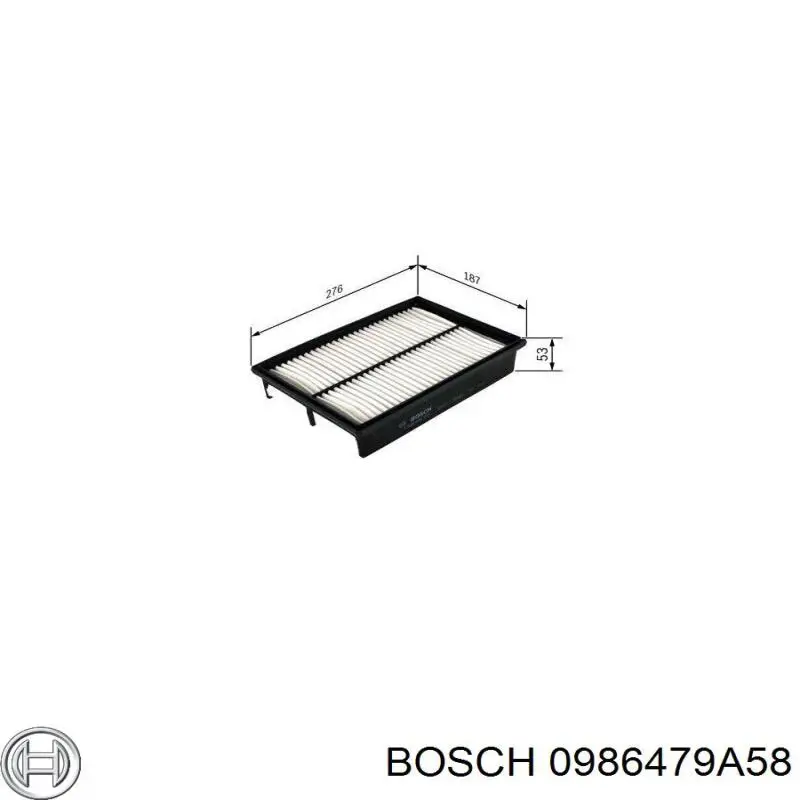 Гальмівні диски передні 0986479A58 Bosch