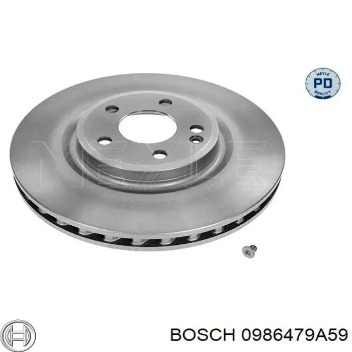 Диск переднього гальма Bosch 0986479A59 ціна, від 58.64 USD