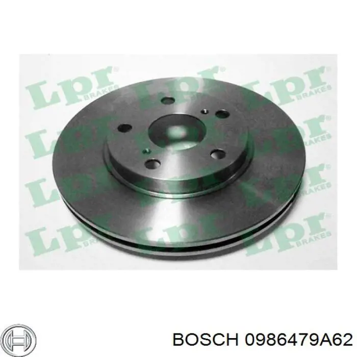 Гальмівні диски передні 0986479A62 Bosch