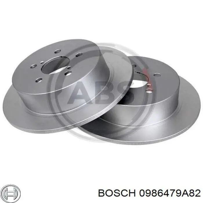 Купити 0986479A82 Bosch Диск заднього гальма
