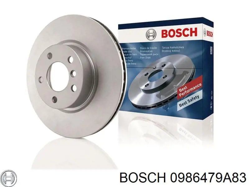 Гальмівні диски 0986479A83 Bosch