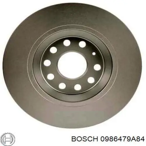 0986479A84 Bosch диск гальмівний задній