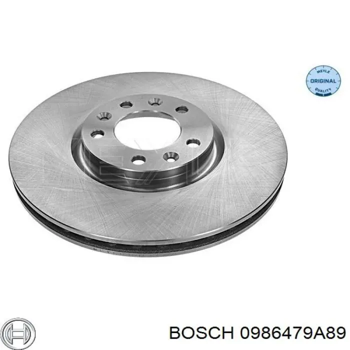 Гальмівні диски передні 0986479A89 Bosch