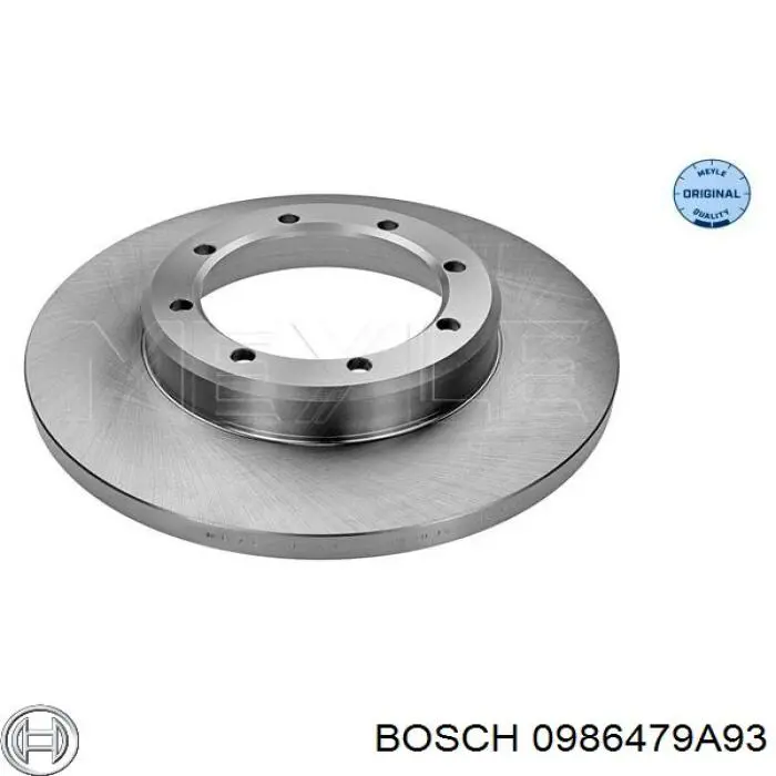 0986479A93 Bosch диск гальмівний задній