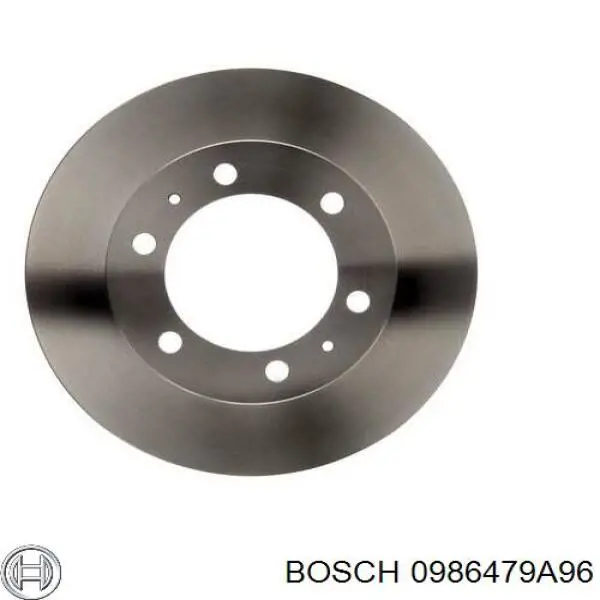 Диск гальмівний передній 0986479A96 Bosch