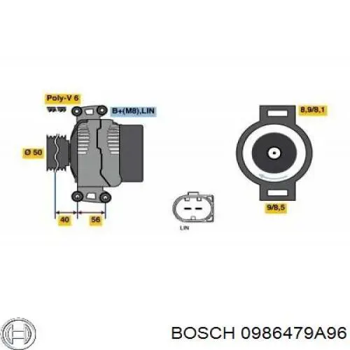 Купити 0986479A96 Bosch Ротор гальмівний