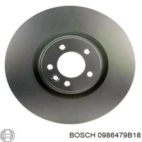 0986479B18 Bosch диск гальмівний передній