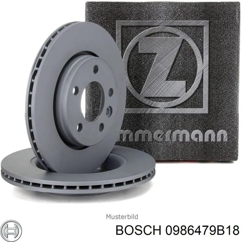 Гальмівні диски передні 0986479B18 Bosch