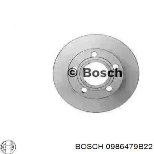 0986479B22 Bosch диск гальмівний задній