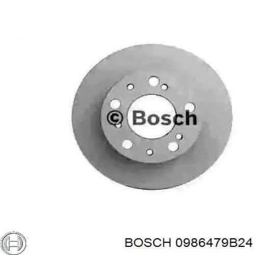 0986479B24 Bosch диск гальмівний передній