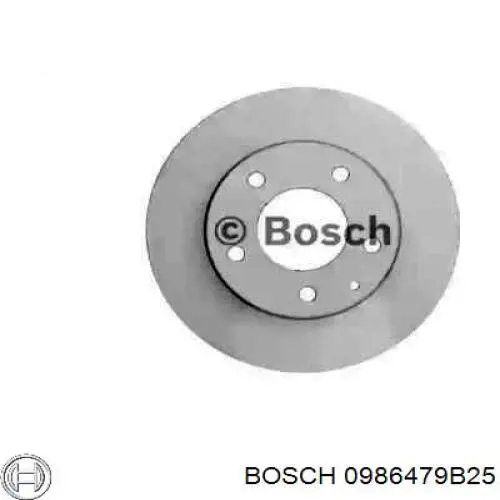 Диск гальмівний передній 0986479B25 Bosch