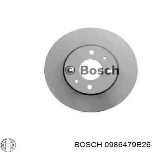 0986479B26 Bosch диск гальмівний передній