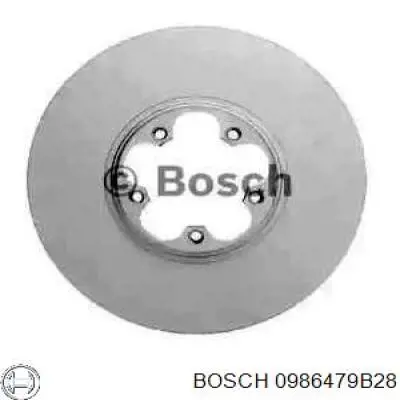 0986479B28 Bosch диск гальмівний передній