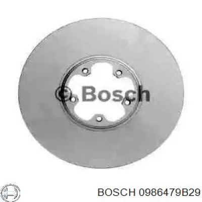 Диск гальмівний передній 0986479B29 Bosch