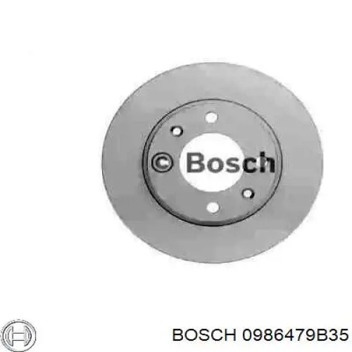 0986479B35 Bosch диск гальмівний задній