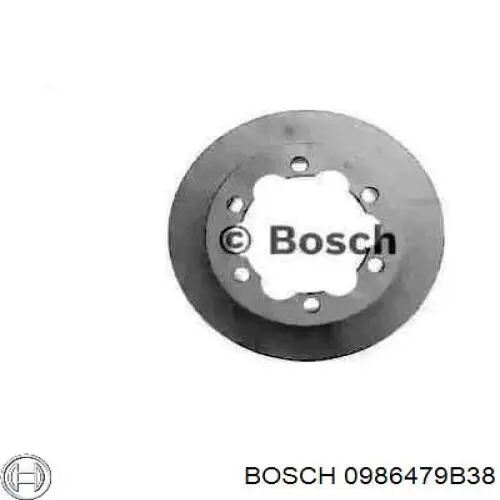 0986479B38 Bosch диск гальмівний задній