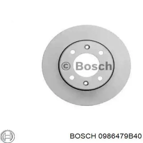 0986479B40 Bosch диск гальмівний задній