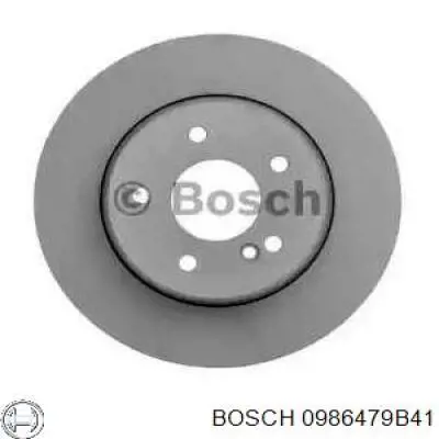 0986479B41 Bosch диск гальмівний задній
